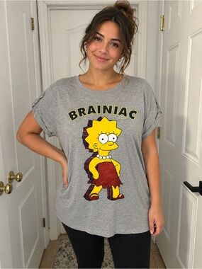 Brainiac Lisa Simpson TShirt The Simpsons Size Large